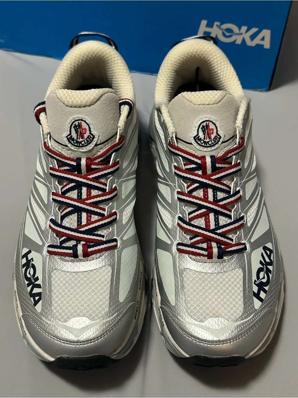 HOKA Moncler x Mafate Speed 2 'Nimbus Cloud Harbor Mist - Picture 9 of 13